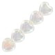 Czech Hearts beads 6mm Crystal ab 00030/28701